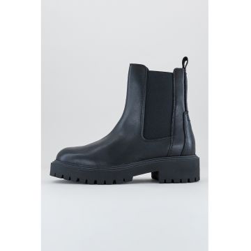 Ghete Chelsea high-cut din piele