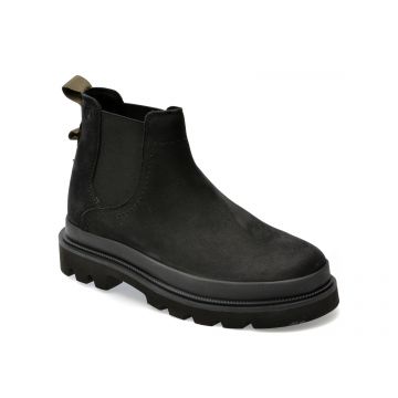 Ghete CLARKS negre, BADETOP, din nabuc