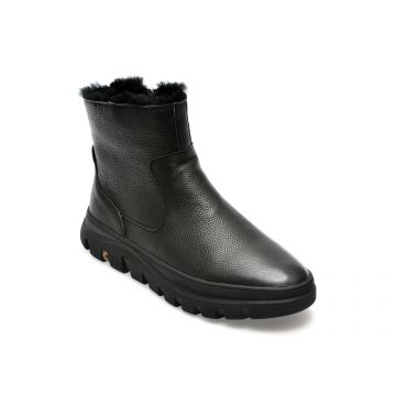 Ghete OTTER negre, 23099, din piele naturala