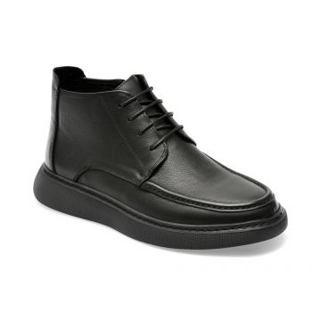 Ghete OTTER negre, 703331, din piele naturala