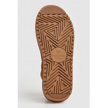 Ghete slip-on de piele intoarsa cu logo
