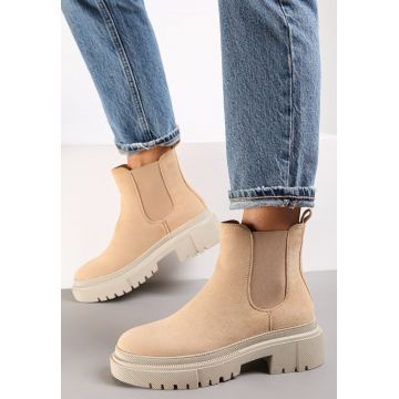 Botine Camel deschis