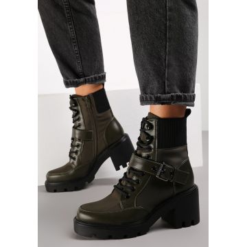 Botine Verde închis