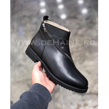 Ghete barbati piele naturala negre B3452 A31-2 E 99-1