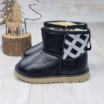 Ghete Copii Negru Tip UGG Martha
