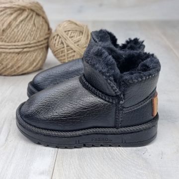 Ghete Copii Tip UGG Negre Marlenne