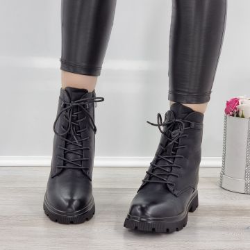 Ghete Damă Negre Cu Fermoar Jeny