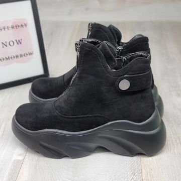 Ghete Dama Negre Cu Fermoar Mirnia