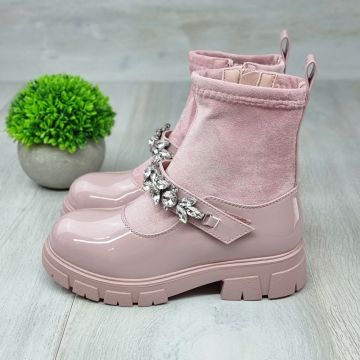 Ghete Fata Roz Cu Fermoar Piper