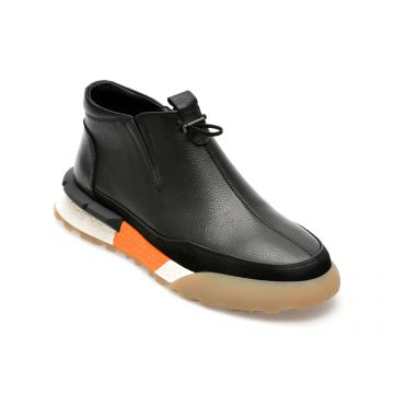 Ghete OTTER negre, 70338, din piele naturala