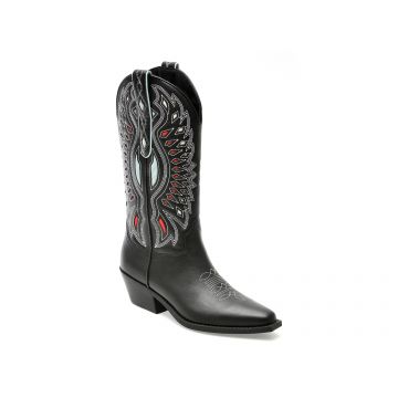 Ciocate Steve Madden negre, WESLYN, din piele naturala