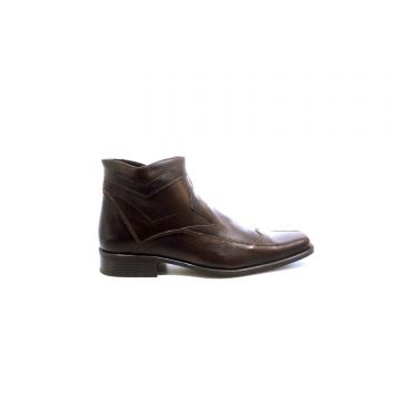 Ghete casual din piele naturala pentru barbati - 373 maro box