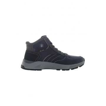 Ghete de piele ecologica cu insertii textile Ghete de piele ecologica cu insertii textile