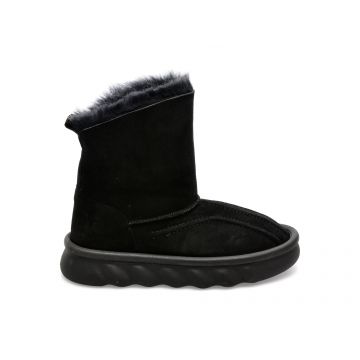 Ghete EPICA negre, 458MIX1, din piele intoarsa