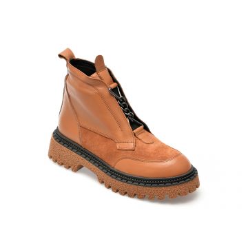 Ghete GRYXX maro, 564102, din piele intoarsa