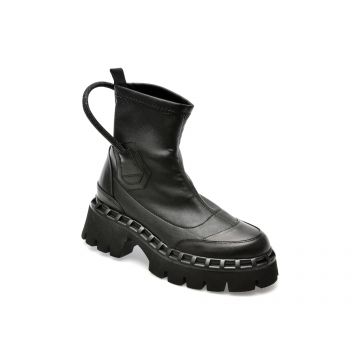Ghete GRYXX negre, 208804, din piele naturala