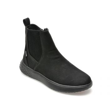 Ghete JEEP negre, L32611A, din piele ecologica