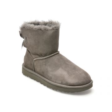 Ghete UGG gri, 1016501, din piele intoarsa