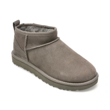 Ghete UGG gri, 1116109, din piele intoarsa