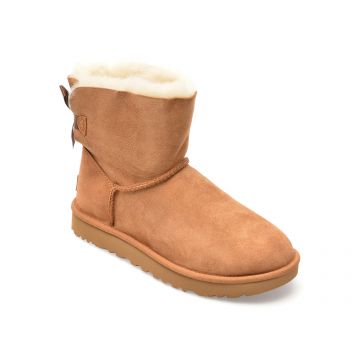 Ghete UGG maro, 1016501, din piele intoarsa