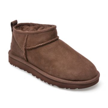 Ghete UGG maro, 1116109, din piele intoarsa