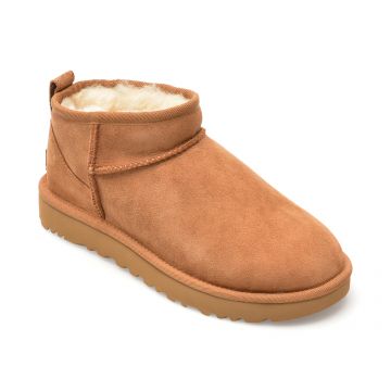 Ghete UGG maro, 1116109, din piele intoarsa