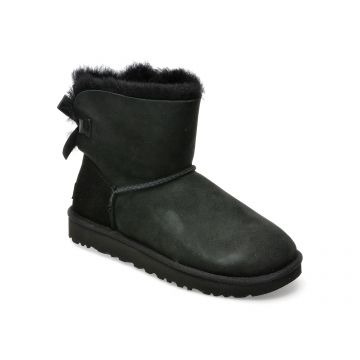 Ghete UGG negre, 1016501, din piele intoarsa