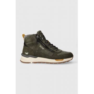 Mustang pantofi barbati, culoarea verde, 4186501-770