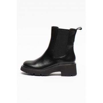 Ghete Chelsea de piele cu segmente din material textil Milah 911