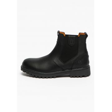 Ghete Cheslea de piele cu logo River Ghete Cheslea de piele cu logo River