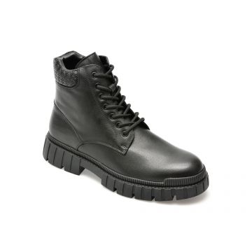 Ghete ALDO negre, NEWFIELD009, din piele naturala