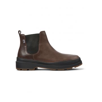 Ghete Chelsea de piele Brutus Trek Brown