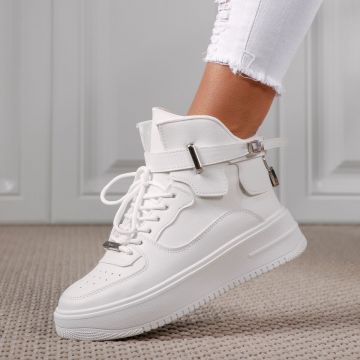 Ghete Dama Sport Lucica Albe #17417