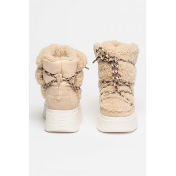 Ghete de blana shearling sintetica Moobo