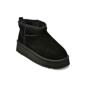 Ghete GRYXX negre, 8520, din piele intoarsa