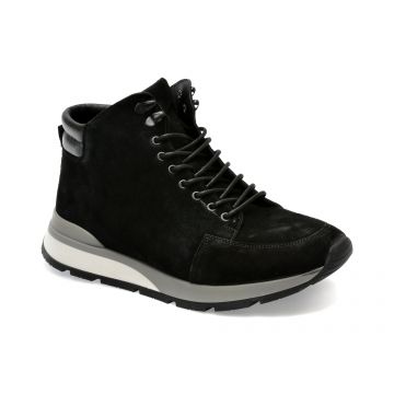 Ghete GRYXX negre, KL2505, din piele intoarsa