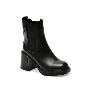 Ghete GRYXX negre, L318, din piele naturala