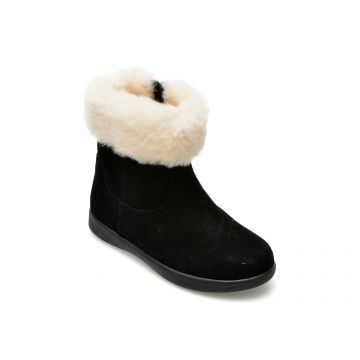 Ghete UGG negre, 1097034, din piele intoarsa