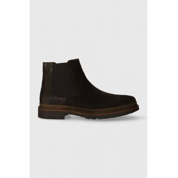 U.S. Polo Assn. botine din piele intoarsa YANN barbati, culoarea maro, YANN005M/CS1