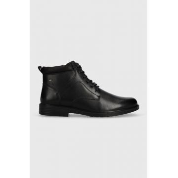 Wojas pantofi inalti de piele barbati, culoarea negru, 2405071