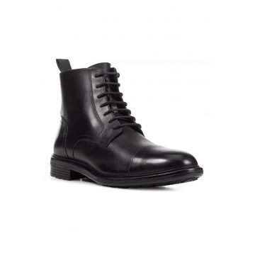 Ghete biker uni de piele