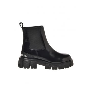 Ghete Chelsea de piele cu aspect masiv