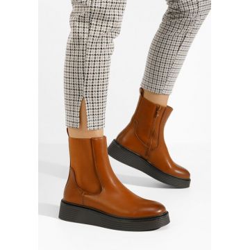 Ghete cu platformă Delarosa camel