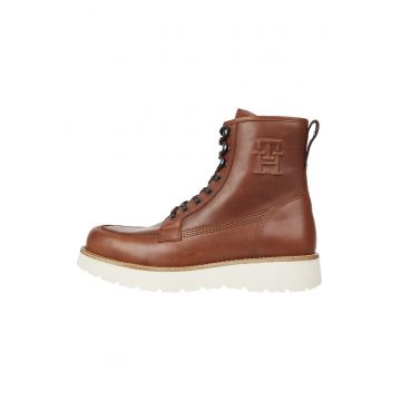 Ghete de piele cu fermoar