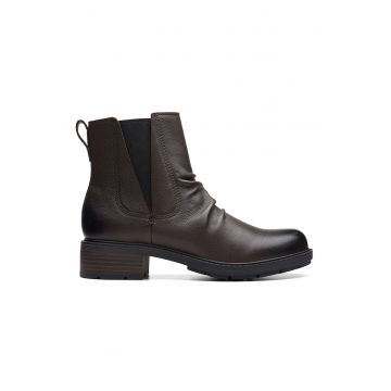 Ghete de piele cu toc masiv Hearth
