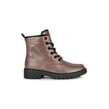 Ghete de piele ecologica cu aspect lacuit Casey