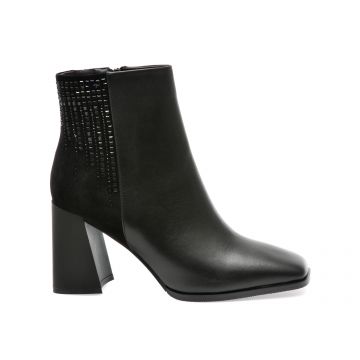 Ghete EPICA negre, 3C50043, din piele naturala