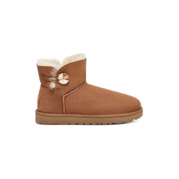 Ghete din piele intoarsa fara inchidere Mini Bailey
