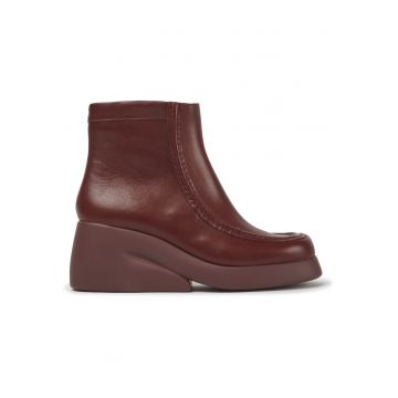 Ghete wedge de piele Kaah 907