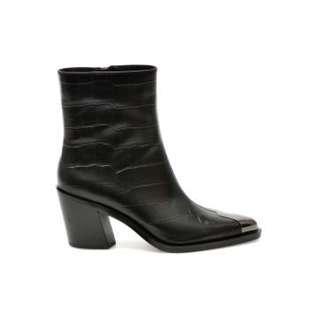 Botine EPICA negre, 88955B, din piele naturala